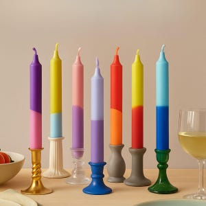 Custom Stearin Taper Candle Box: Mix & Match Handmade Swedish Candles