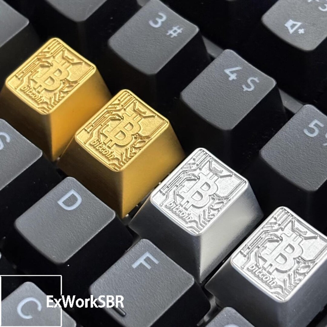 BTC Metal Keycaps-original Design Bitcoin Keycaps Mechanical Keyboard ...