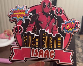 Deadpool Cake Topper