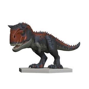 Chibi Carnotaurus Demon, 3d printed figure painted
