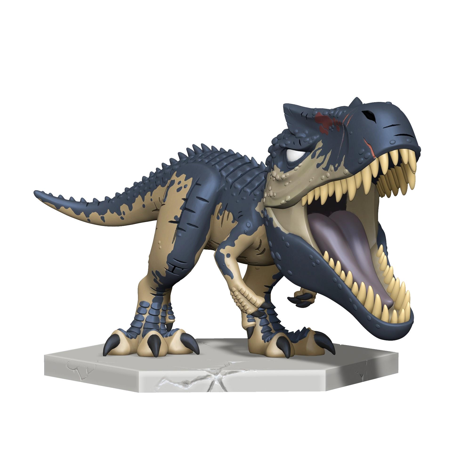 Chibi Allosaurus, 3d Printed Figure Painted - Etsy