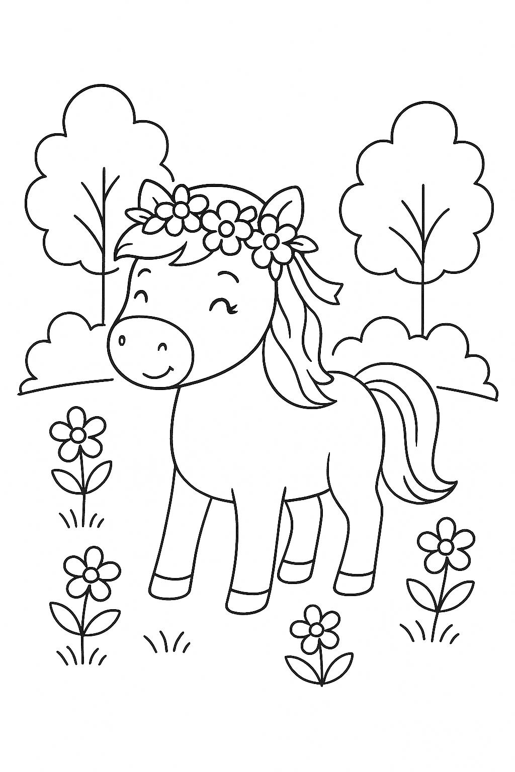 10 A4 Ausmalbilder von Pferden zum ausmalen für Kinder | Pferde, Ponys