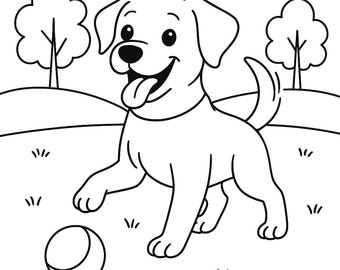 Adorable Dog Coloring Pages | 10 Printable Puppy Sheets for Kids | Instant Download
