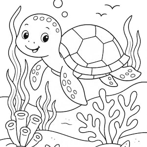 40-page Animal Coloring Pages Bundle | Cats, Dogs, Horses and Under the
