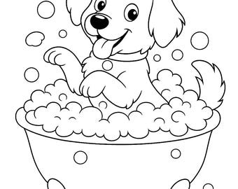 30 Cute Animal Coloring Pages for Kids – Bundle of Dog, Cat and Pet Activity Sheets | 3 PDF Files | Instant Download Printable