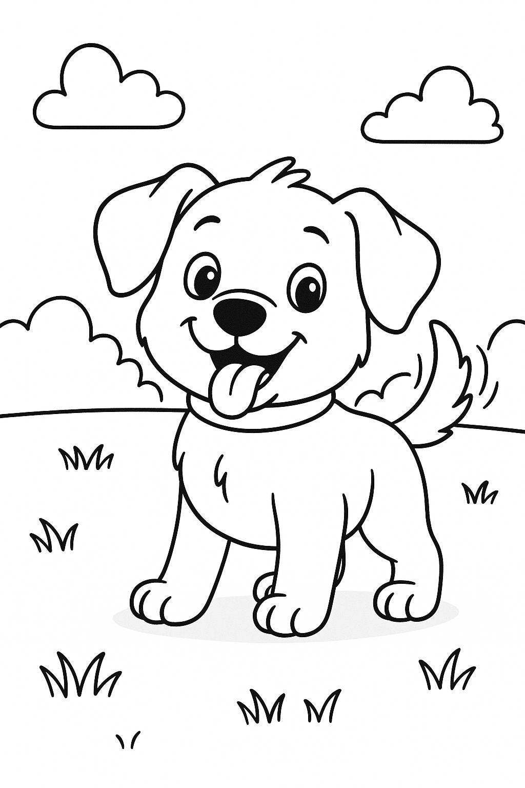 Adorable Dog Coloring Pages | 10 Printable Puppy Sheets for Kids ...