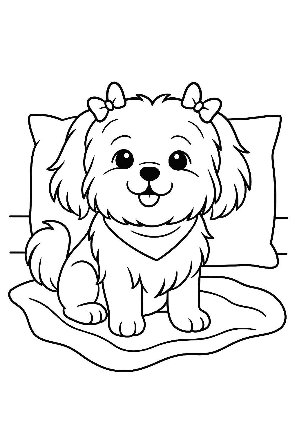Cute Animal Coloring Pages for Kids – Dog, Cat, Pet (3 PDF Printable ...