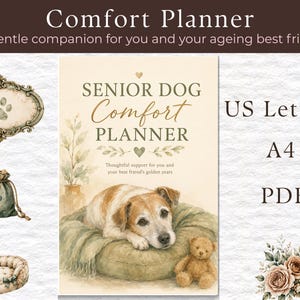 Senior Dog Comfort Planner | Quality of Life Tracker (Digital Download)