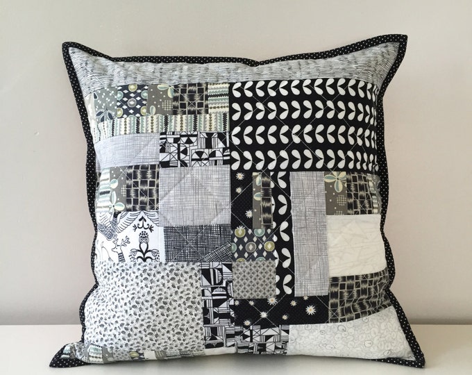 Quilted Throw Pillow Cover Decorative Accent Pillow Couch Etsy New