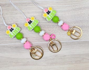 6 Pack Cute Teacher Lanyards - Silicone Beaded Badge Holders With Breakaway Clasps For ID Cards And Keys - View #7