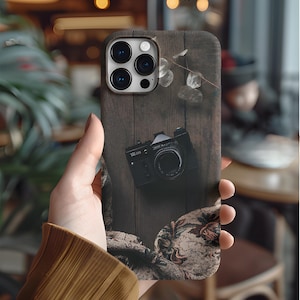 Vintage Film Camera Phone Case | Retro Photography Aesthetic, Creative Camera Lover Gift, Old School Analog Artistic Design