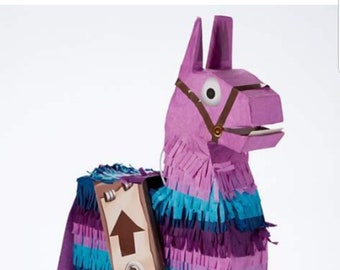sale loot llama pinata pinata fortnite theme fun gaming videogame party battle royal halloween purple blue llamas decoration party supplies - fortnite pumpkin carving ideas
