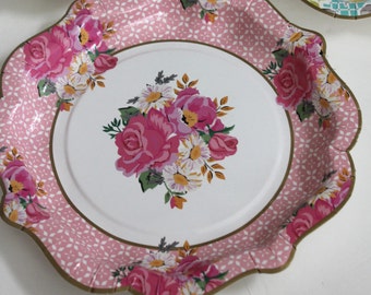 Floral paper plates | Etsy Floral paper plates | Etsy