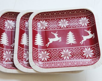 Winter paper plates | Etsy Winter paper plates | Etsy
