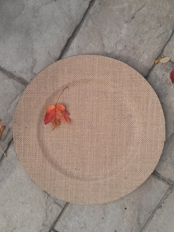 Set of 6 BURLAP CHARGER Plates Chargers Tableware Plate Bride | Etsy Set of 6 BURLAP CHARGER Plates Chargers Tableware Plate Bride | Etsy