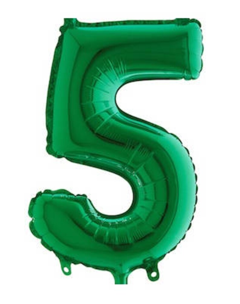 1 GREEN NUMBER Balloon 40 Jumbo Dark Emerald Green Etsy