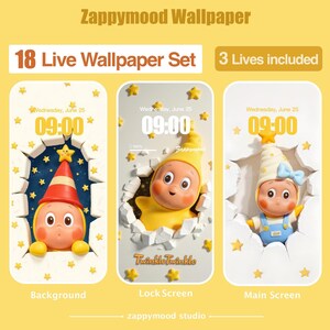 18 st. gul stjärna pojke-bakgrundsbild Buddle direktnedladdning | 3 liv ingår | Skrivbordsbakgrund för telefon och surfplatta | Mysigt tema estetiskt