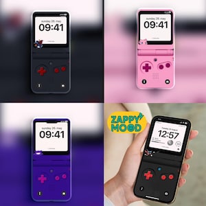 Set di sfondi per telefono in stile console retrò 4K 4+1 design nostalgici per iOS / Android