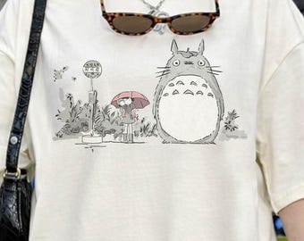 My Neighbor Totoro Shirt, Sweatshirt, Hoodie, Studio Ghibli Characters, Gift for Anime Lovers, Youth Toddler Kids Japanese Y2K Tee