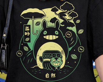 Totoro Susuwatari Shirt, Sweatshirt, Hoodie, Studio Ghibli Characters, Gift for Anime Lovers, Kids Youth Toddler Japanese Y2K Tee