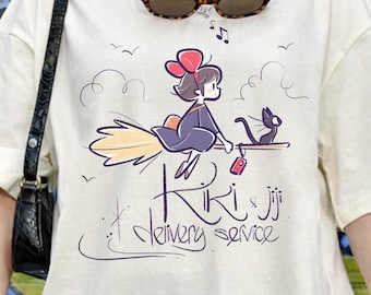 Kiki's Delivery Jiji Shirt, Sweatshirt, Hoodie, Studio Ghibli Characters, Kids Youth Toddler Tee, Gift for Anime Lovers, Japanese Y2K Tee