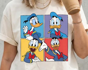 Donald Duck Comfort Colors T-Shirt, Walt Disney World Shirt, Magic Kingdom Tee, Mickey and Friends Shirt, Disney World Trip Vacation Tee