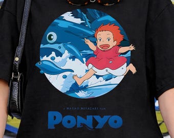 Ponyo Movie Shirt, Sweatshirt, Hoodie, Goldfish Ponyo Studio Ghibli Characters, Gift for Anime Lovers, Kids Youth Toddler Y2K