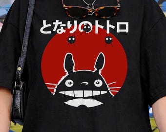 Retro Totoro Movie Shirt, Sweatshirt, Hoodie, My Neighbor Totoro Studio Ghibli Characters, Gift for Anime Lovers, Kids Youth Toddler Y2K