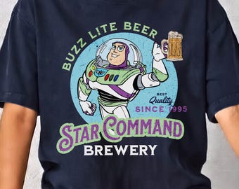 Star Command Brewery Shirt, Toy Story Beer Shirt, Disney World Shirt, Buzz Lite Beer Funny Disney Dad Shirt, Hollywood Studios