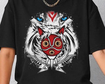 Vintage Mononoke Shirt, Studio Ghibli Gift, Studio Ghibli Tee, Anime Lovers Gifts, Hayao Miyazaki, Princess Mononoke, Mononoke Hime, Kodama