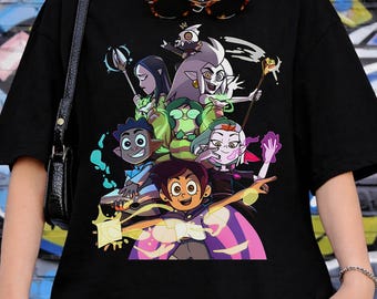 The Owl House Shirt, Amity, Luz, Eda, King, TOH Characters Unisex Tee, Disney Cartoon Youth Toddler Kids T-Shirt, Gift for Movie Fans