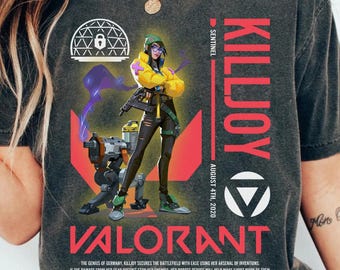 Killjoy Valorant Shirt, Agent Shirt, Sweatshirt, Hoodie, Gamer Inspired, Birthday Gift for Gamer, Valorant Merch, Valorant Tee Shirt