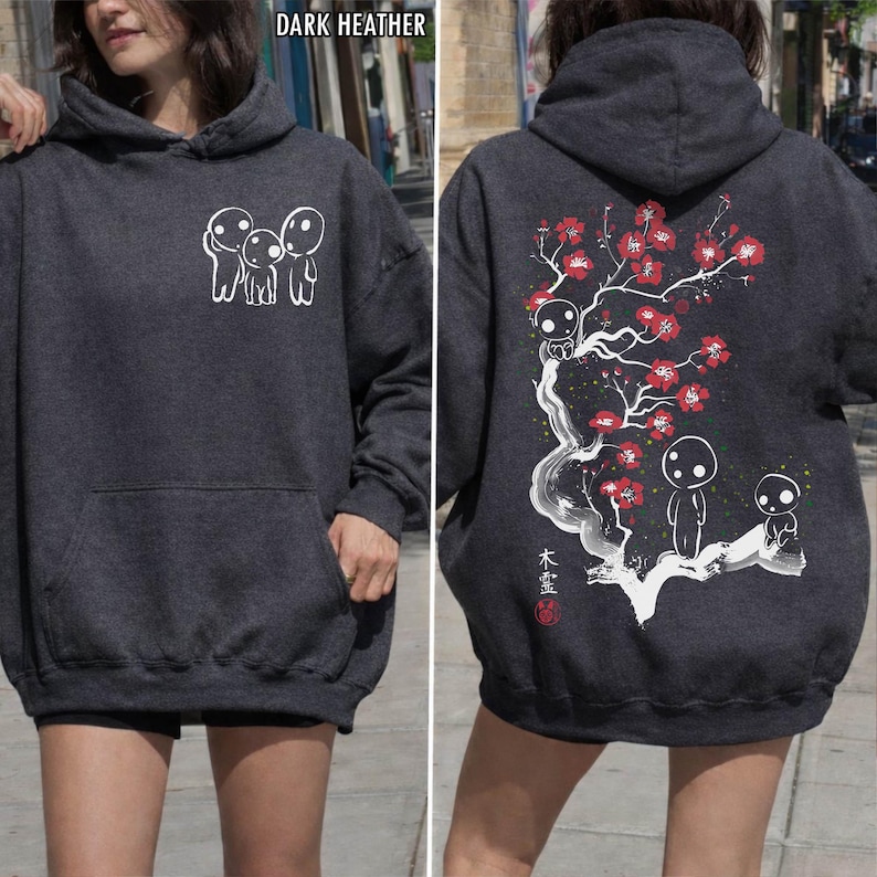 Vintage Kodama Shirt, Sweatshirt, Hoodie, Tree Spirit Studio Ghibli Princess Mononoke Tshirt, Kids Toddler Tee, Mononoke Hime Gifts image 10