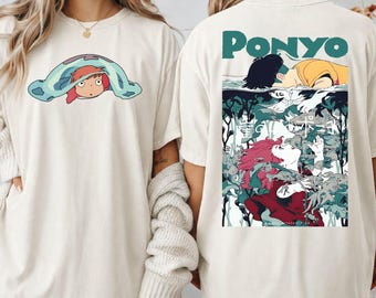 Vintage Ponyo Shirt, Sweatshirt, Hoodie, Studio Ghibli Shirt, Ponyo Shirt, Sosuke Shirt, Studio Ghibli Shirt, Y2K Shirt