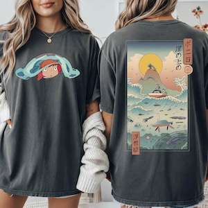 Vintage Ponyo-skjorta, tröja, hoodie, Studio Ghibli-tröja, Ponyo-skjorta, Sosuke-skjorta, Studio Ghibli-presentskjorta, Y2K-skjorta bild 3