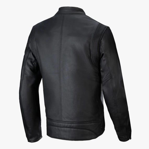 ALPINESTARS Faster v3 Airflow Leather Jacket - Black/Black - US 48 / E