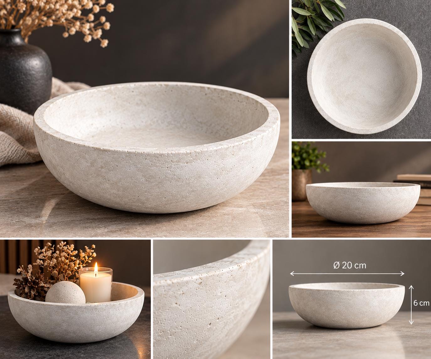 Obstschale beige