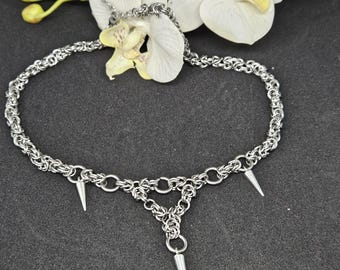 Chainmail Necklace | Stainless Steel l Handmade
