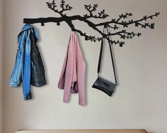 Metall Ast Kleiderhaken - Dekorative Wand Montiert Kleiderbügel - Wohnkultur