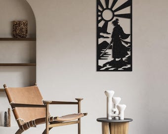 Samurai Wall Art, Japanese Decor, Warrior Decor, Samurai Gift,