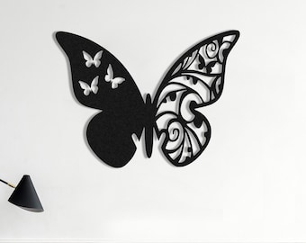 Butterfly Metal Wall Art, Garden Decor