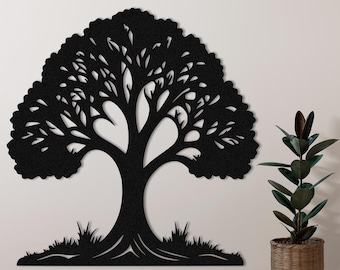 Metall Weidenbaum des Lebens Wandkunst, rustikale Natur Decor