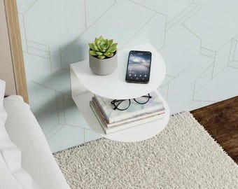 Metal Bedside Shelf, Modern Shelf, Room Organizer