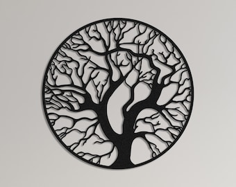 Metall Baum des Lebens Wandkunst, rustikale Natur Decor