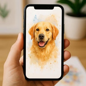 Custom Pet Portrait – Digital Download | Cartoon, Watercolor, Royal, Line Art Styles | Personalized Pet Art from Your Photo