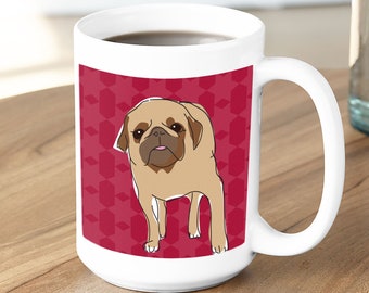 Pug Mug Funny Dog Coffee Mugs - Pug Gifts Large 15oz Mug in Gift Box