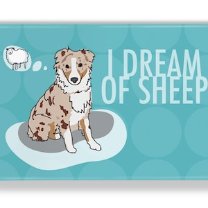 Australian Shepherd Dog Magnet, Red Merle Australian Shepherd Gifts, Dog Fridge Magnets, Australian Shepherds, Aussie Dog Magnets