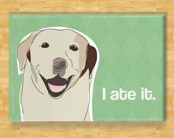 YELLOW LABRADOR RETRIEVER Non Pet Owner Magnet