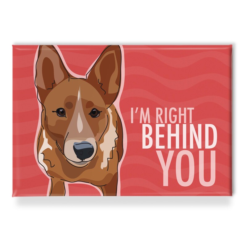 Red Heeler Magnet – Funny Fridge Magnets – Australian Cattle Dog is Right Behind You image 3