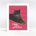 akinning reviewed Cat Valentines Cards - I Slow Blink You So Much - Kitty Note Cards I Love You Valentines Day Cards Black Cat Gifts